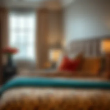 Chic Bedroom Decor with Leopard Print Sheets Chic bedroom decor featuring leopard print sheets and complementary colors