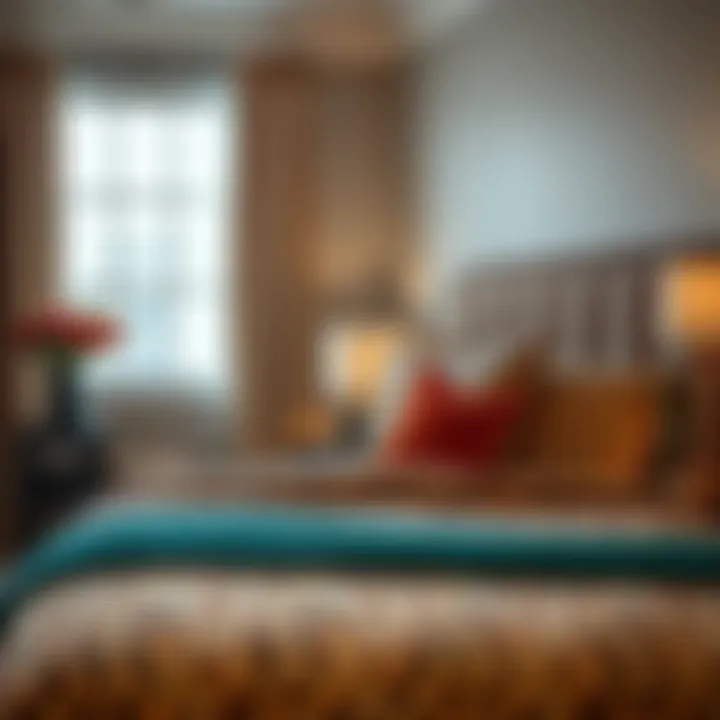 Chic Bedroom Decor with Leopard Print Sheets Chic bedroom decor featuring leopard print sheets and complementary colors