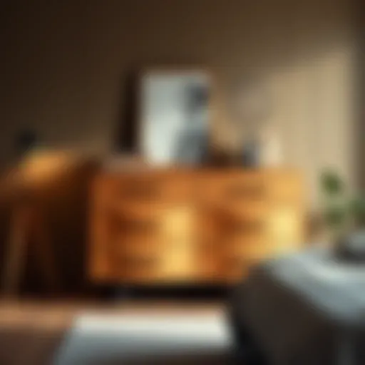 Elegant six drawer dresser showcasing modern design