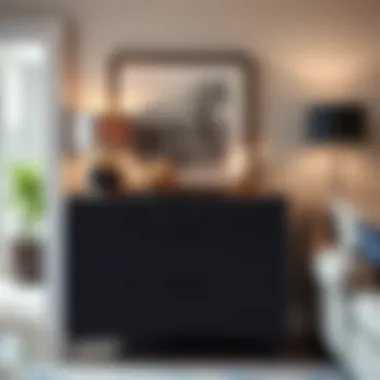 Stylish six drawer dresser in a beautifully decorated room