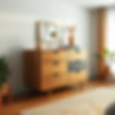 Eco-friendly materials used in the construction of the Tarva dresser.