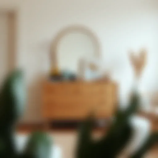 Elegant view of the Tarva five drawer dresser showcasing its minimalist design.