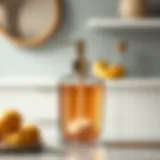 Elegant glass soap dispenser with minimalistic design