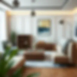 Stylish 2x3 cube storage unit in a modern living room