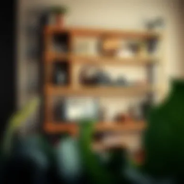 Customized Shelf with Unique Decor Customized wood shelf with unique decor elements