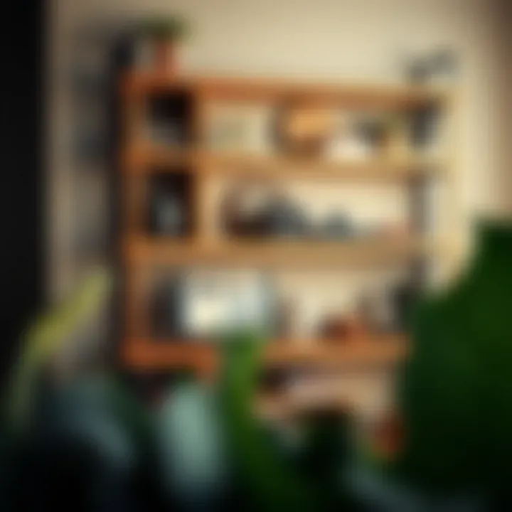 Customized Shelf with Unique Decor Customized wood shelf with unique decor elements