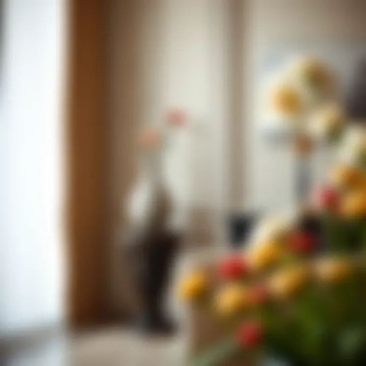 Artistic corner vase stand with intricate details enhancing an elegant setting