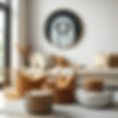 Variety of Large Wire Baskets in Modern Decor Different styles of large wire baskets displayed in a modern decor setting