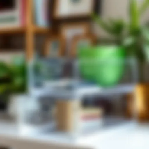 Clear acrylic box for stylish organization