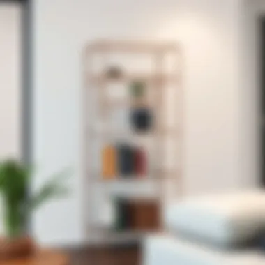 Functional Wire Cube Bookshelf Sleek wire cube display used as a functional bookshelf