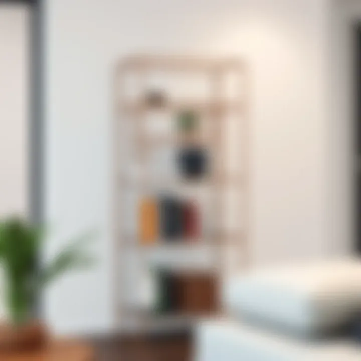 Functional Wire Cube Bookshelf Sleek wire cube display used as a functional bookshelf