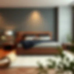 Elegant design of an expandable bed frame showcasing its sleek lines and contemporary style.