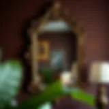 Elegant vintage mirror with intricate frame