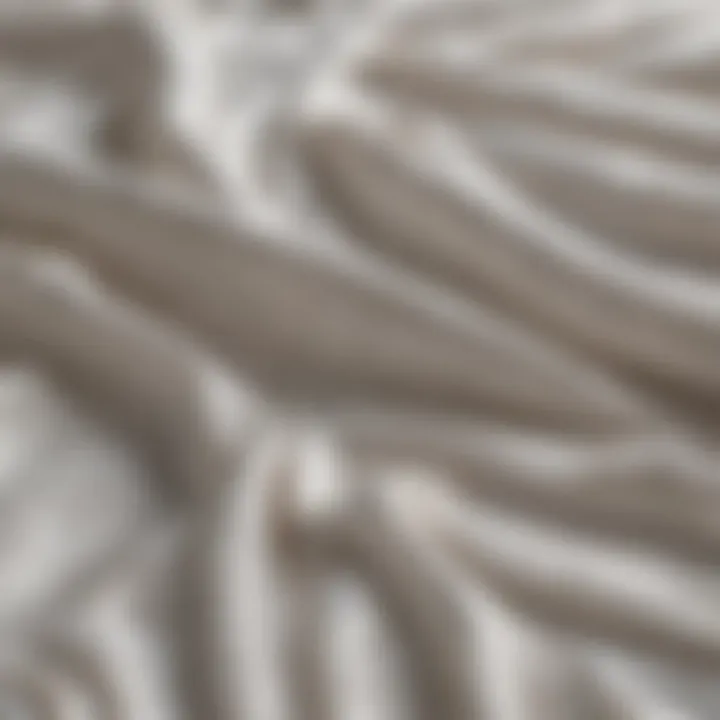 Sustainable Materials for Bedspreads Close-up of eco-friendly materials used in bedspread production