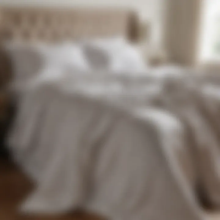 Sleek Design of Lightweight Bedspreads Elegant lightweight bedspread draped over a modern bed