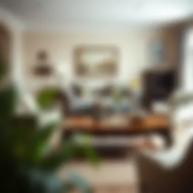 Charming vintage coffee table in a cozy living room setting