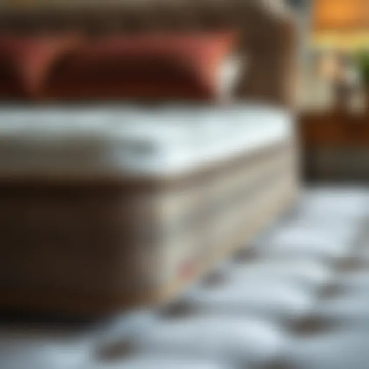 Materials Used in Extra Firm Mattresses Close-up of high-quality materials used in extra firm mattresses