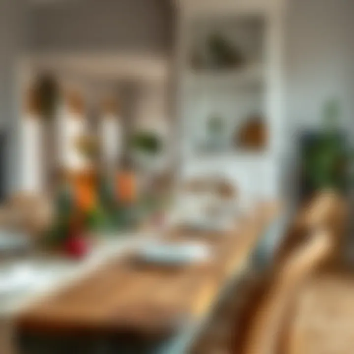 Elegance and Seasonal Charm Combined Elegant farmhouse table adorned with seasonal decorations and fine tableware