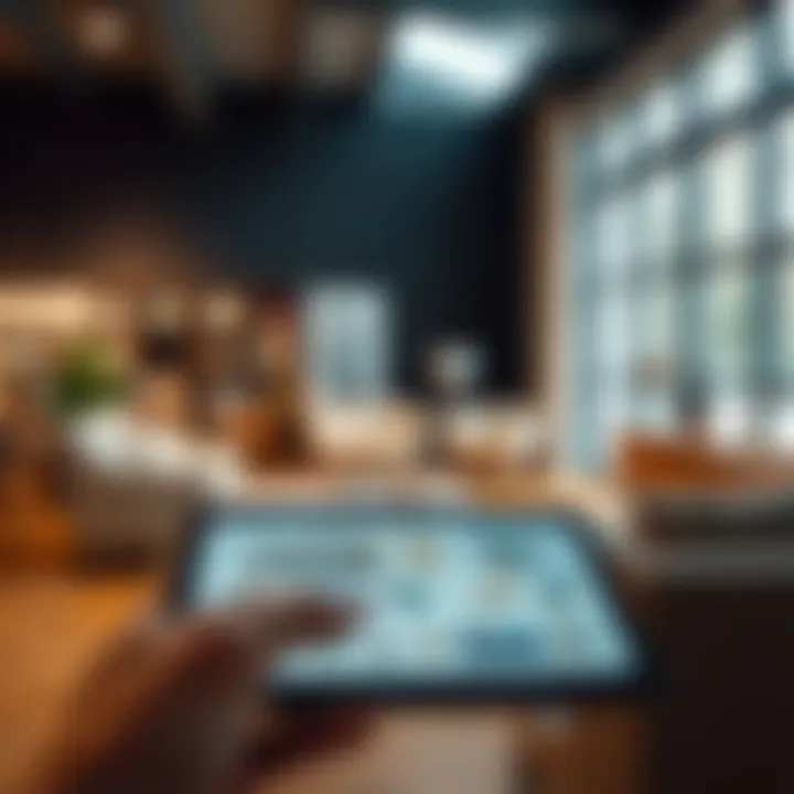 Online furniture shopping experience on a digital device