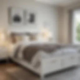 Elegant Hemnes Full Bed in a modern bedroom setting