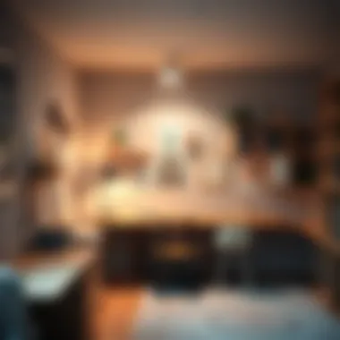 Organized learning space with multifunctional furniture