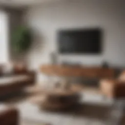 Elegant living room furniture showcasing modern design