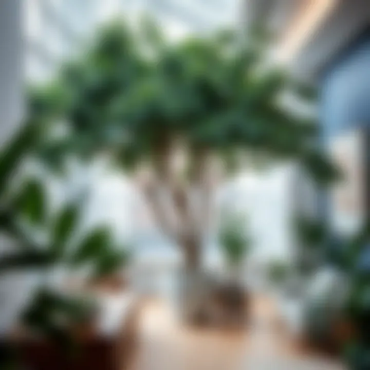 Care practices for maintaining big trees indoors