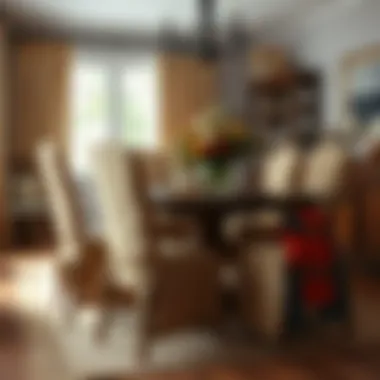 Eco-friendly burlap chair cover for rustic dining décor