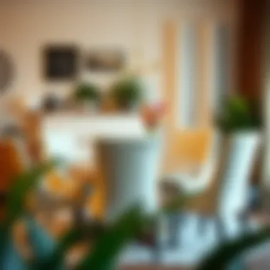 Chic stretch dining chair cover in contemporary design