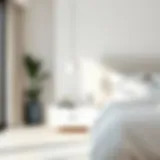 Minimalist Elegance: The Chic White Nightstand Elegant white nightstand in a minimalist bedroom setting