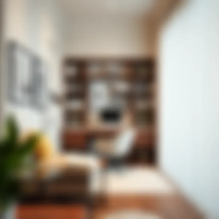 Elegant workspace featuring personalized decor