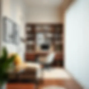 Personalized Workspace in a Stylish Setting Elegant workspace featuring personalized decor