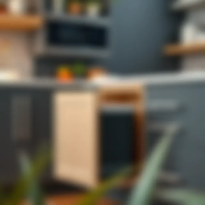 Stylish pull-out trash can options enhancing kitchen aesthetics
