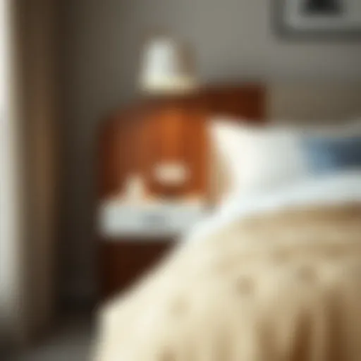 Chic nightstand with USB ports showcasing modern design