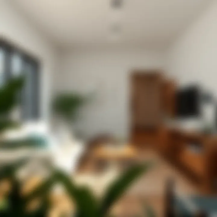 Multifunctional Furniture in Small Spaces Cozy living room with multifunctional furniture