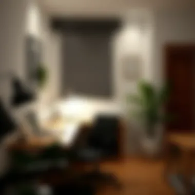 Designing a Functional Workspace Stylish workspace in a small apartment