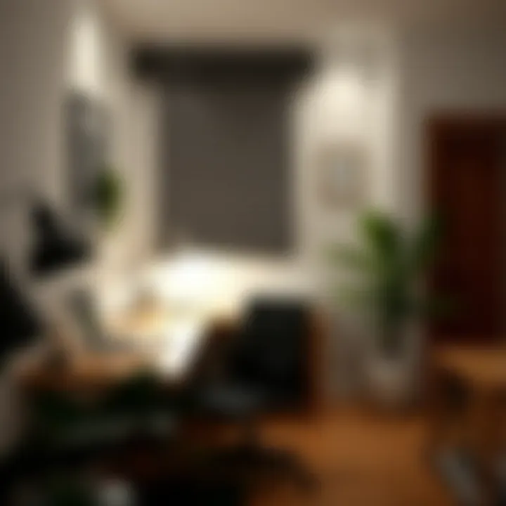 Designing a Functional Workspace Stylish workspace in a small apartment