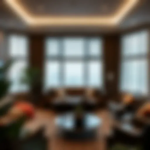 Elegant made to fit blinds enhancing a modern living room ambiance