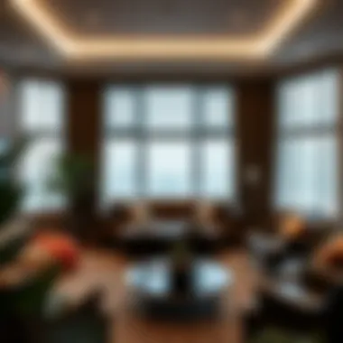 Elegant Living Room with Made to Fit Blinds Elegant made to fit blinds enhancing a modern living room ambiance