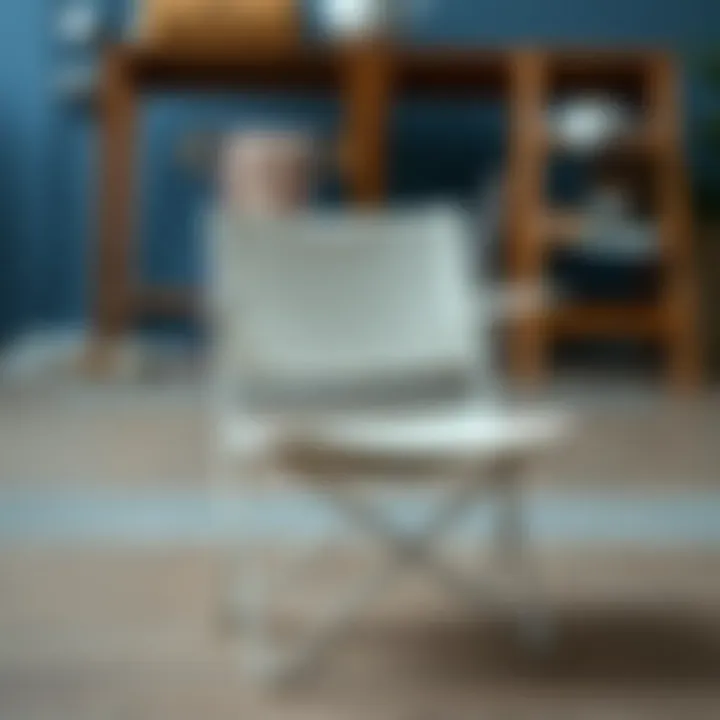 Durable Construction of Mainstays Vinyl Folding Chair Durable construction of Mainstays vinyl folding chair