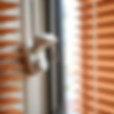 A close-up of smart blind components for installation