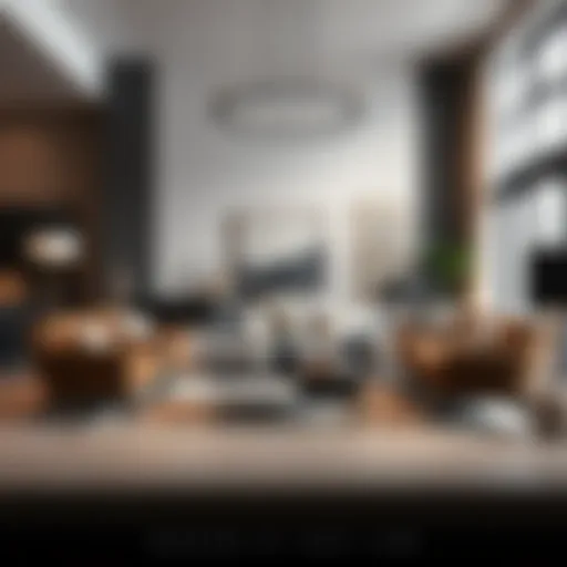 Elegant living room setup showcasing modern furniture