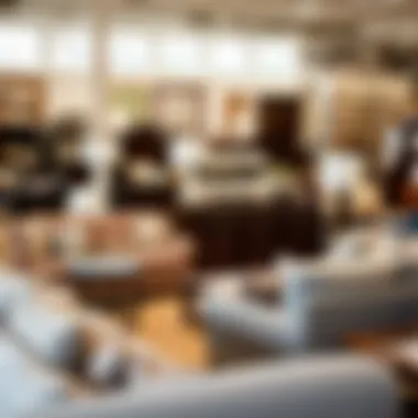 Diverse Furniture Styles Diverse selection of furniture styles in a store