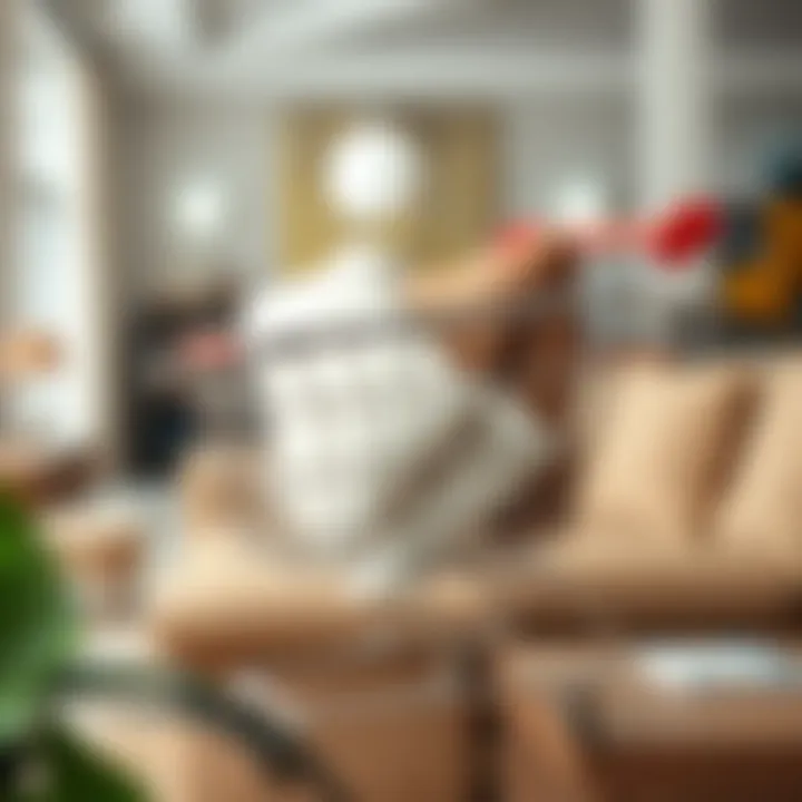 Online Shopping for Sofas and Loveseats An online shopping cart filled with selected sofas and loveseats