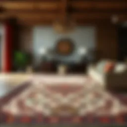 Elegant area rug showcasing intricate patterns