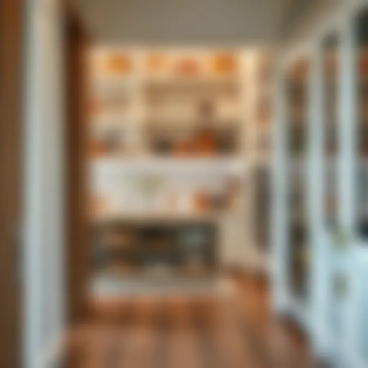 Stylish Open Pantry Organization Elegant open pantry design showcasing organized storage solutions