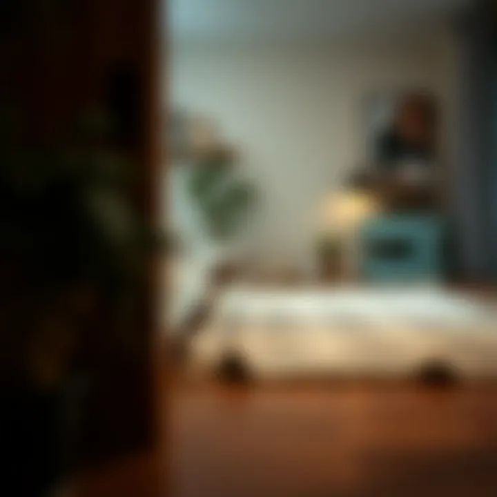 Aesthetic appeal of a well-placed rug using command strips