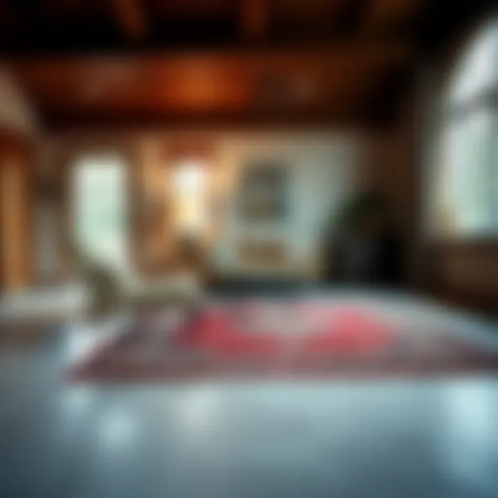 Alternative rug placement solutions for tile flooring