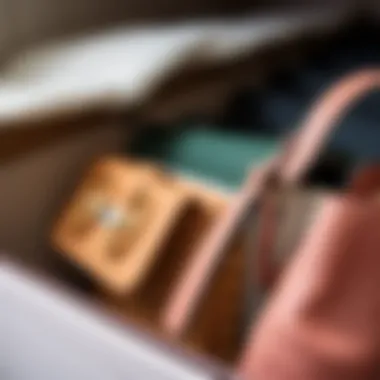 Premium Materials in Purse Organizers Close-up of high-quality materials used in purse organizers