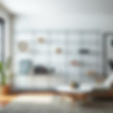 Versatile Plexiglass Shelving Design Stylish plexiglass shelving unit showcasing design versatility